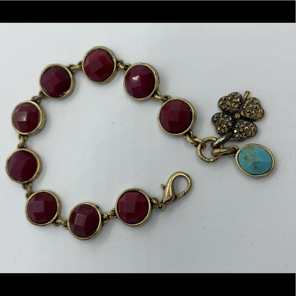 Lucky Brand Boho Style Bracelet With 2 Charms